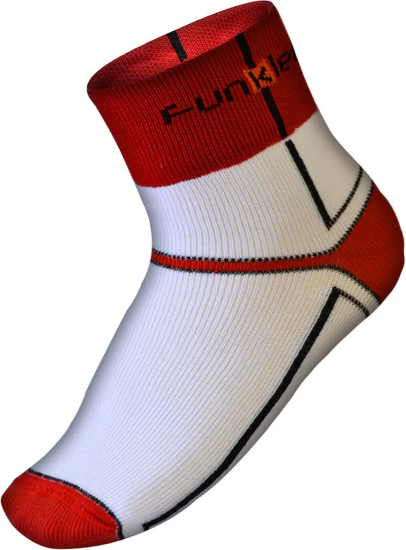 Funkier Lorca SK-44 Winter Thermo-lite Socks - White/Red