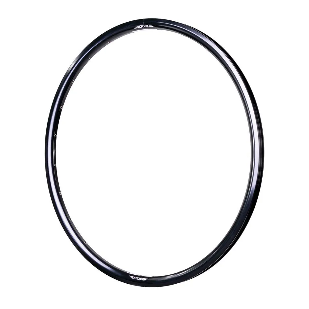 uPRISE Bikes Halo White Line Sport Rims 700c - Black - 24H Disc | Price match, 365 day return s, 18-Month Warranty, Finance Available & Free UK Delivery