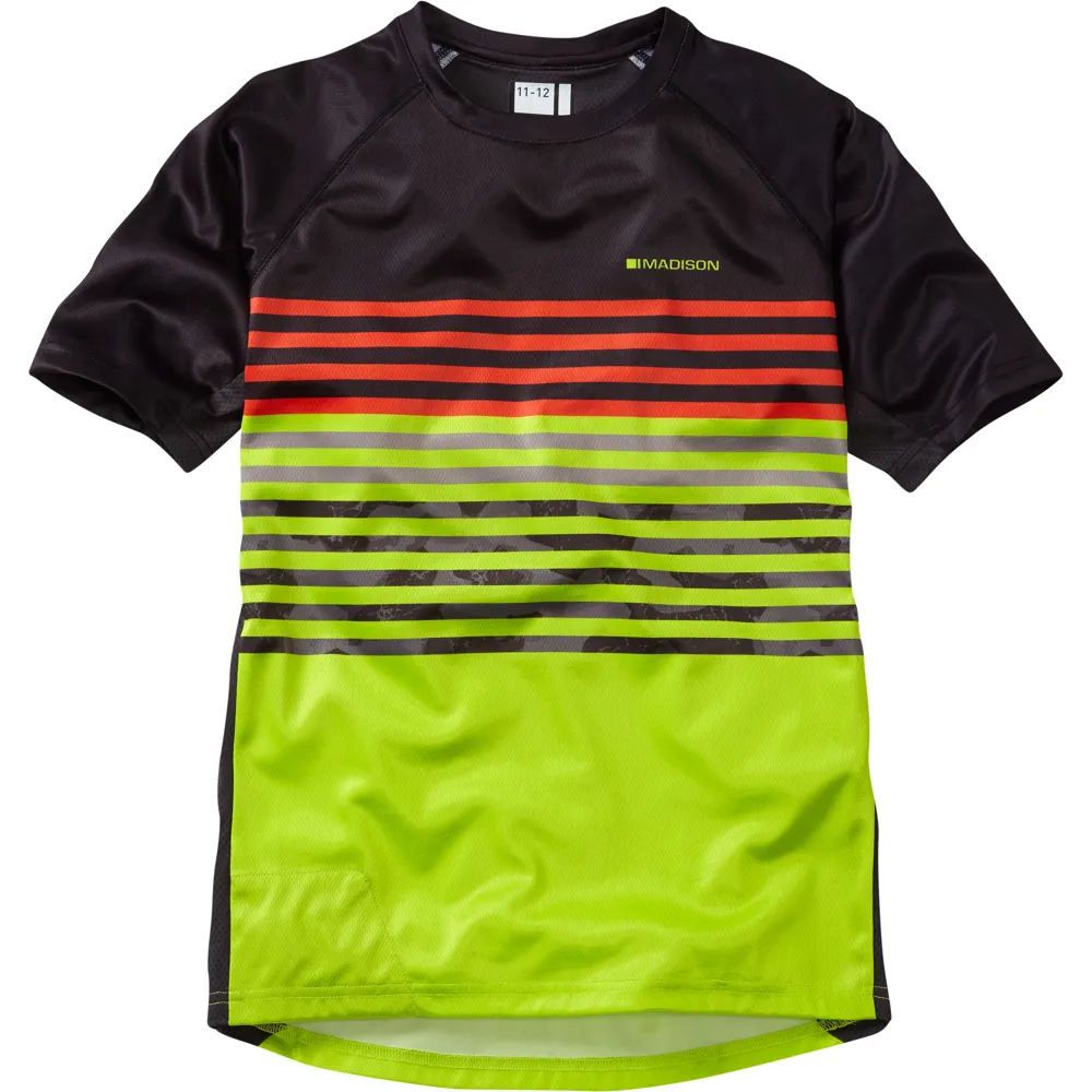 uPRISE Bikes Madison Zen Youth Short Sleeve Jersey - Black - Age 13 - 14 | Price match, 365 day return s, 18-Month Warranty, Finance Available & Free UK Delivery
