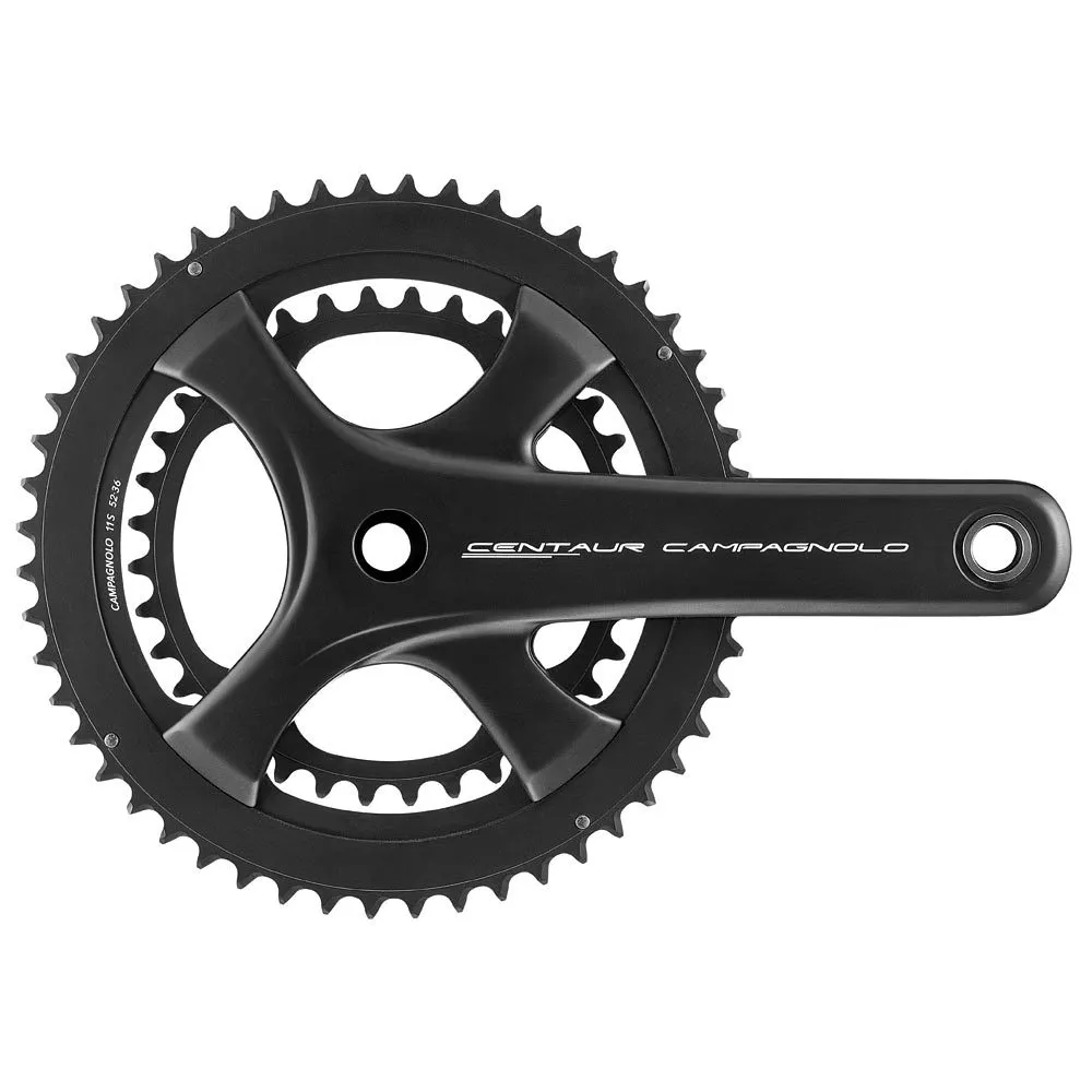 uPRISE Bikes Campagnolo Centaur Silver U-T 11x Road Chainset - Black | Price match, 365 day return s, 18-Month Warranty, Finance Available & Free UK Delivery