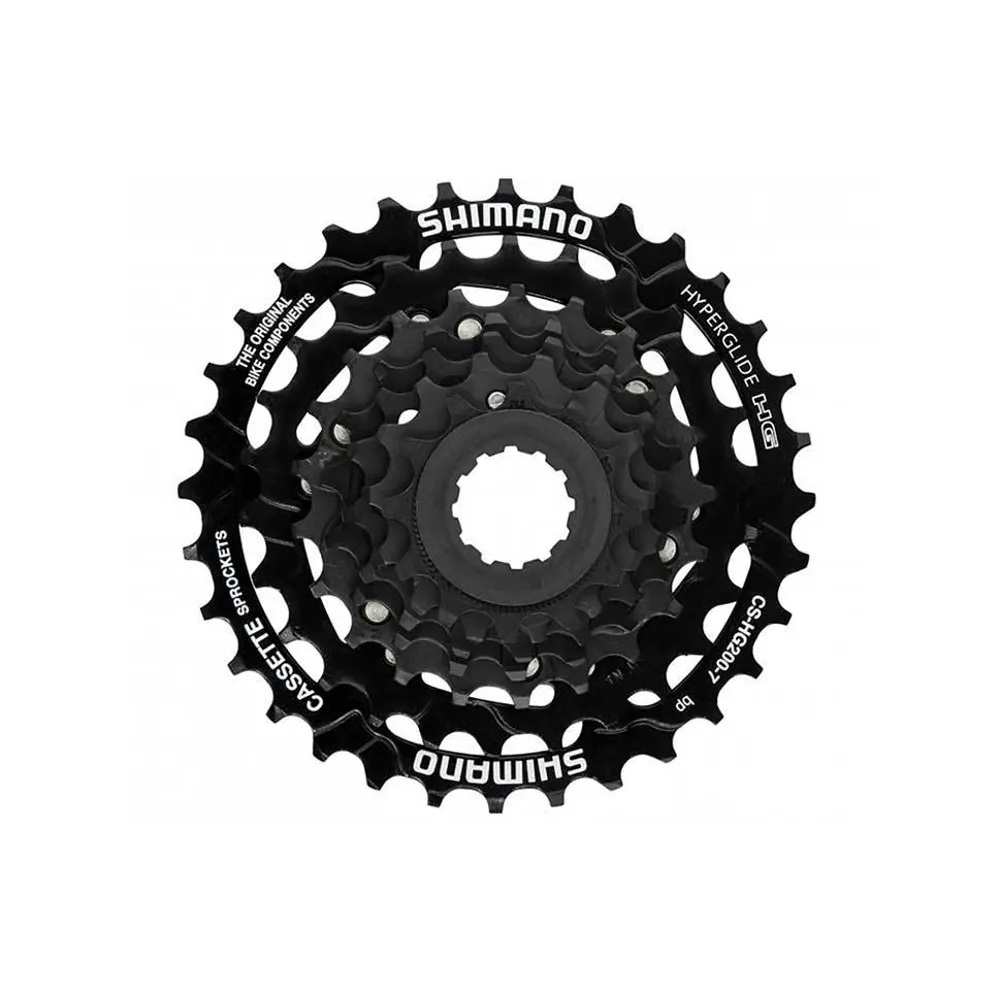 uPRISE Bikes Shimano CS-HG200 Alivio 7-Speed Cassette - Black | Price match, 365 day return s, 18-Month Warranty, Finance Available & Free UK Delivery