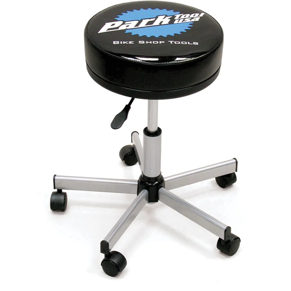 uPRISE Bikes Park Tool STL-2 Adjustable-height Shop Stool - Black/Silver | Price match, 365 day return s, 18-Month Warranty, Finance Available & Free UK Delivery