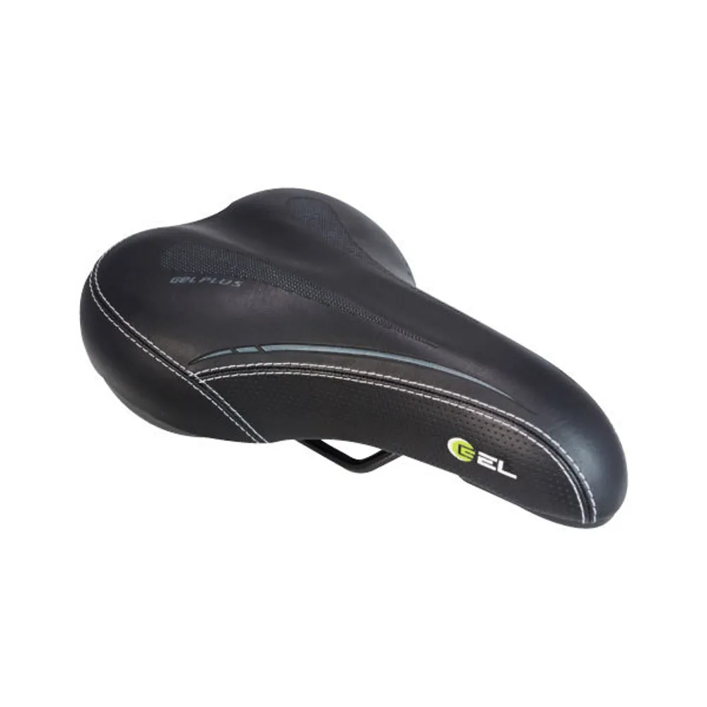 uPRISE Bikes DDK 2330G - NEG Gel Plus Deluxe Gents Saddle - Black | Price match, 365 day return s, 18-Month Warranty, Finance Available & Free UK Delivery
