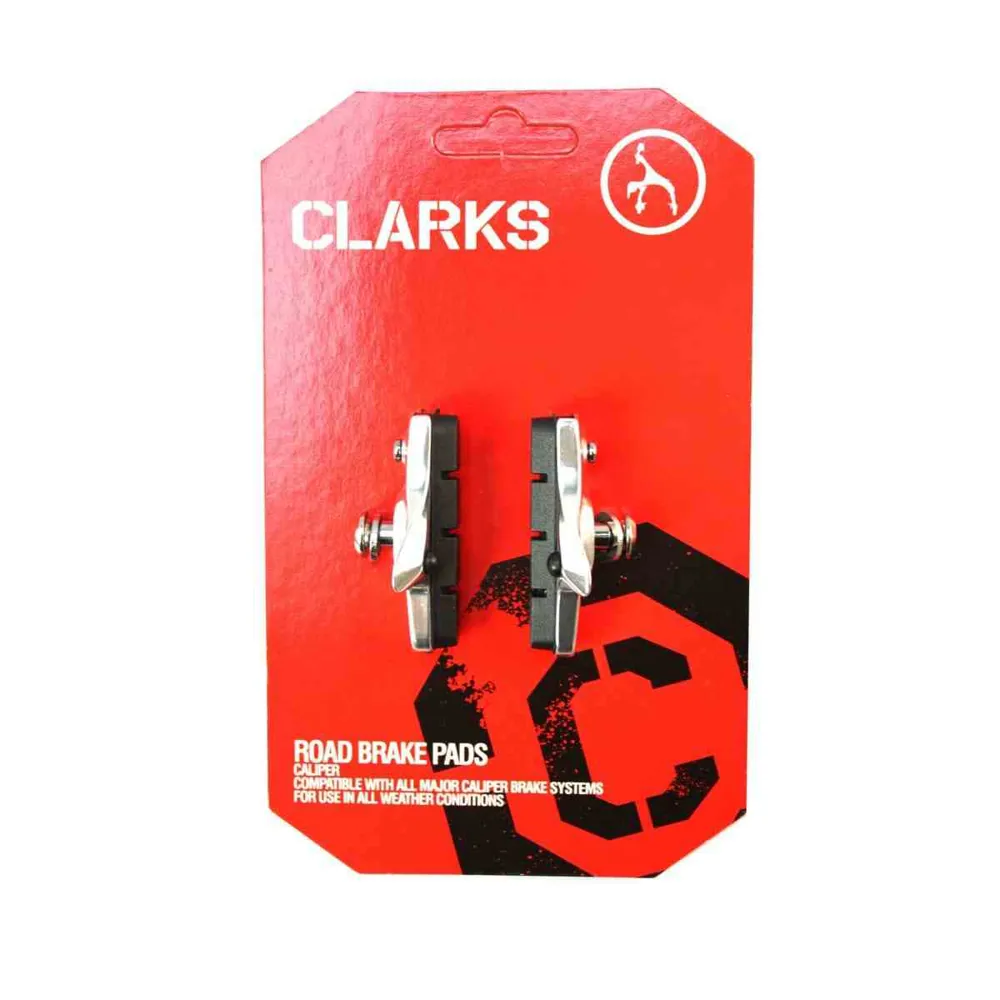 uPRISE Bikes Clarks Road Brake Pads For All Major Road Brake Systems 52mm Black | Price match, 365 day return s, 18-Month Warranty, Finance Available & Free UK Delivery