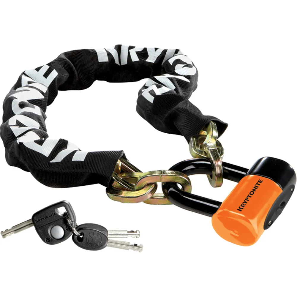 uPRISE Bikes Kryptonite New York Chain With EV Series 4 Disc Lock | Price match, 365 day return s, 18-Month Warranty, Finance Available & Free UK Delivery