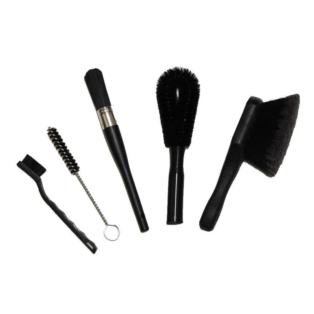 uPRISE Bikes Finish Line Brush 5 Piece Set - Black - 5 Piece Set | Price match, 365 day return s, 18-Month Warranty, Finance Available & Free UK Delivery