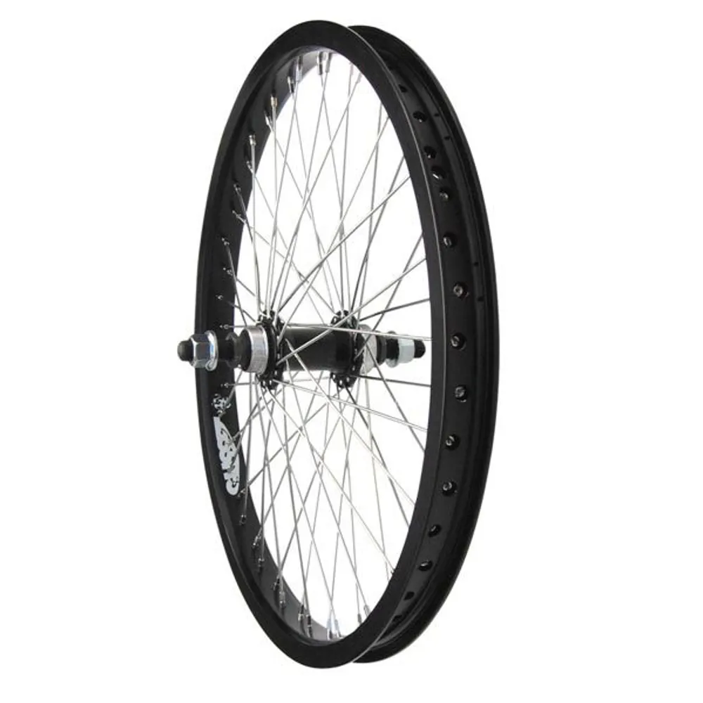 uPRISE Bikes Gusset Black Dog Rear BMX Wheel - 14mm | Price match, 365 day return s, 18-Month Warranty, Finance Available & Free UK Delivery