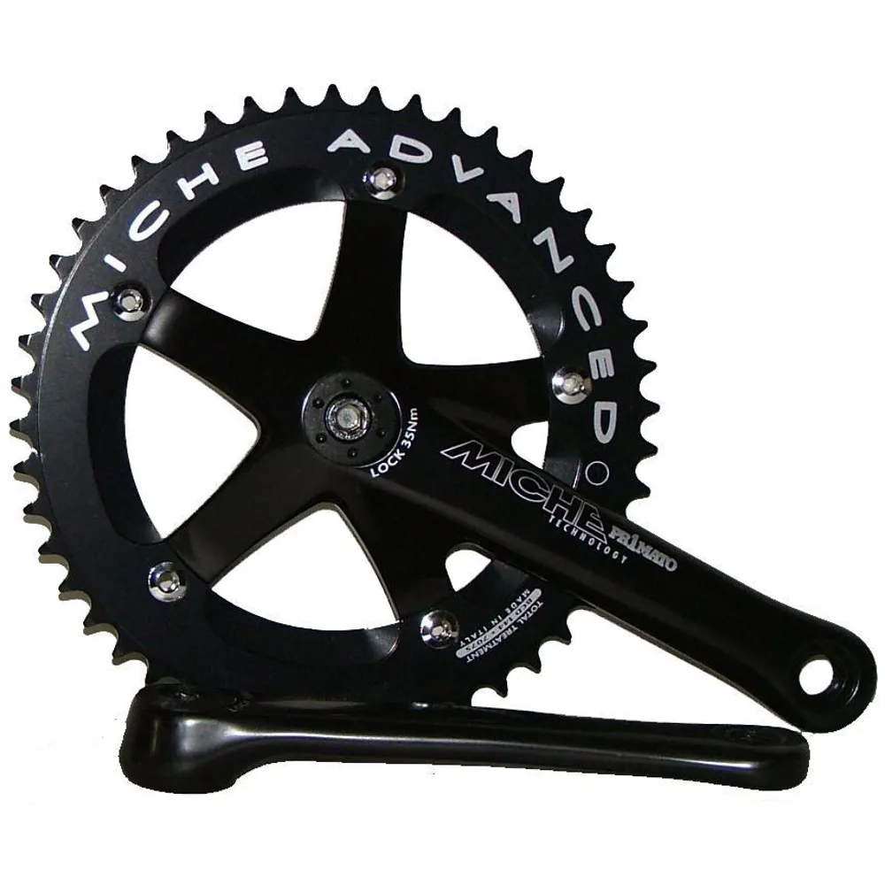 uPRISE Bikes Miche Primato Advanced Track Chainset - Black | Price match, 365 day return s, 18-Month Warranty, Finance Available & Free UK Delivery