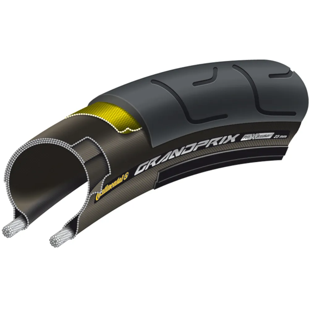 uPRISE Bikes Continental Grand Prix Road Tyre - Black - 700 x 23c - Folding Bead | Price match, 365 day return s, 18-Month Warranty, Finance Available & Free UK Delivery
