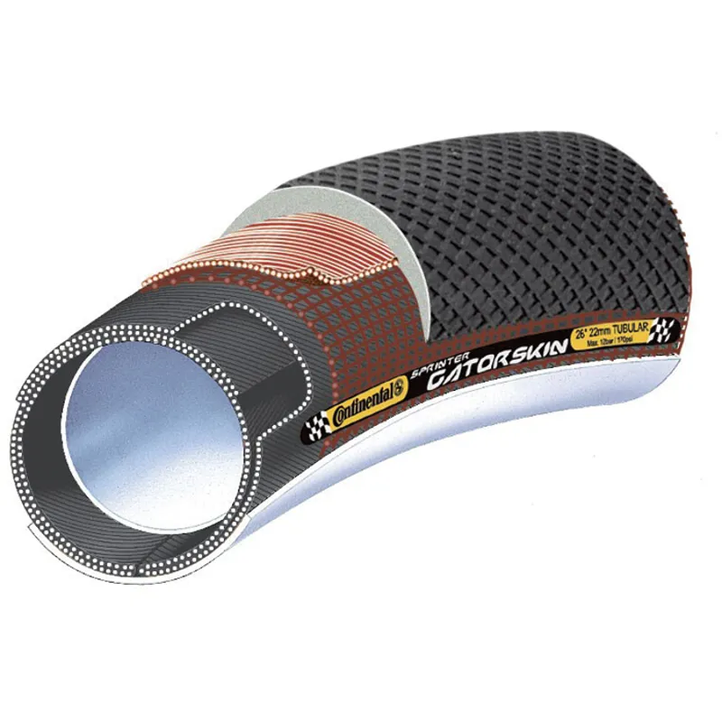 Continental Sprinter GatorSkin Tubular DuraSkin Road Tyre - Black-1
