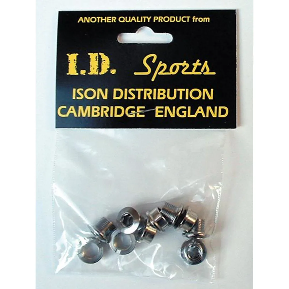 uPRISE Bikes Id ID Single Chain Ring Bolts M8 - Chrome - 6.5mm | Price match, 365 day return s, 18-Month Warranty, Finance Available & Free UK Delivery