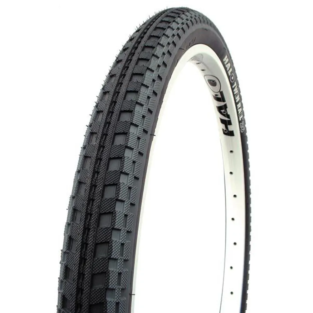 uPRISE Bikes Halo Twin Rail Dual Compound Jump Tyre - Black/Grey - 26 x 2.2. | Price match, 365 day return s, 18-Month Warranty, Finance Available & Free UK Delivery