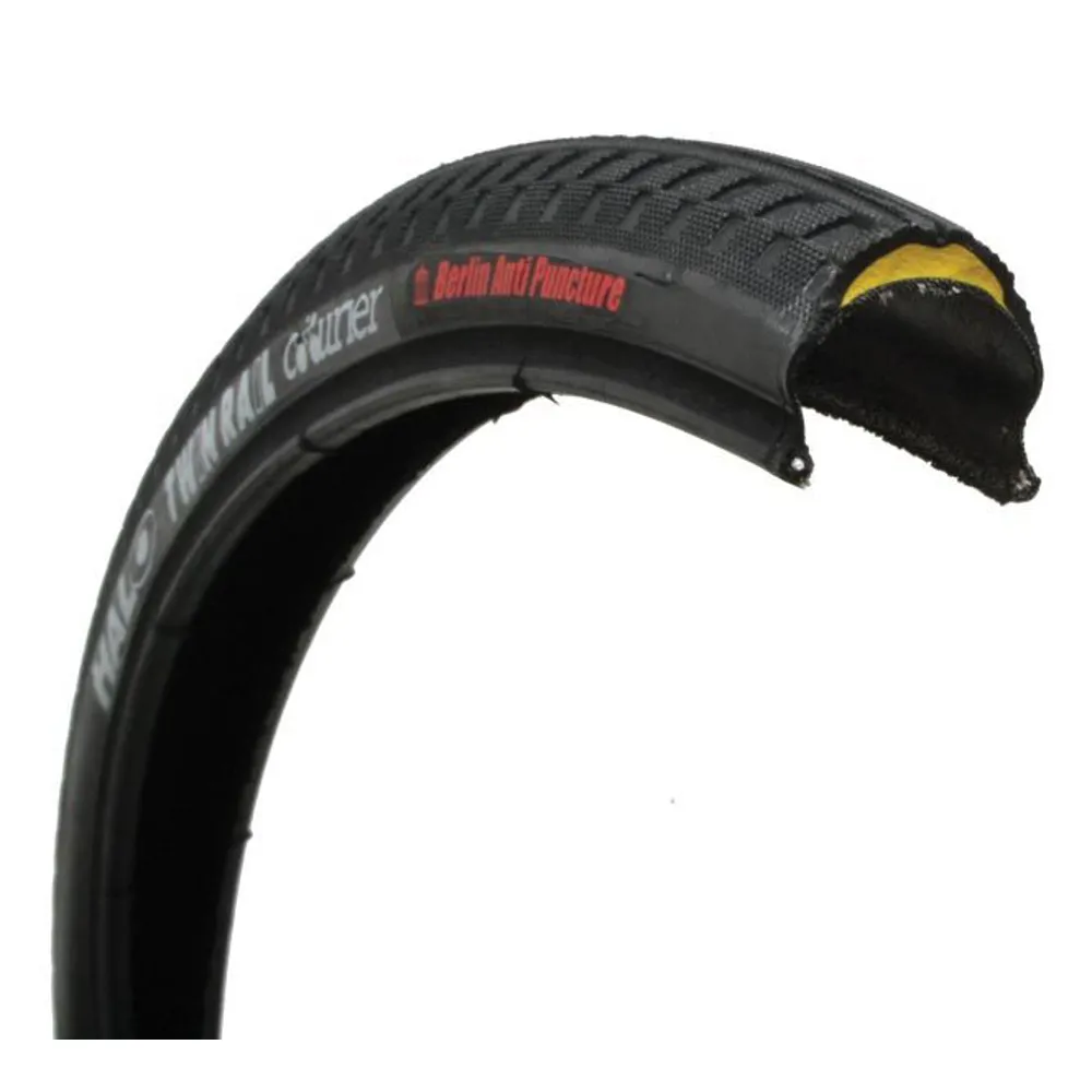 uPRISE Bikes Halo Twin Rail Courier Berlin HC 700c Fixie Tyre - Black - 700c x 24c | Price match, 365 day return s, 18-Month Warranty, Finance Available & Free UK Delivery
