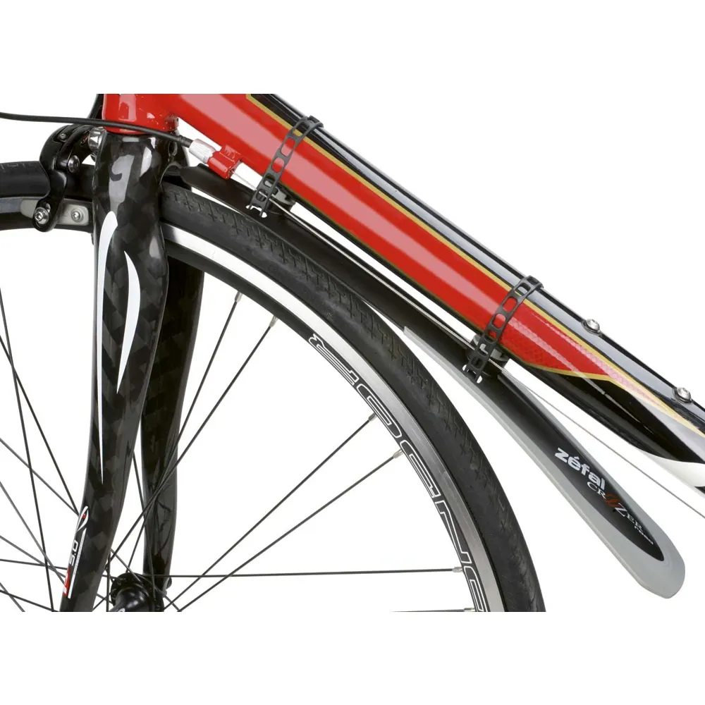 uPRISE Bikes Zefal Croozer Front Road Mudguard - Black - Front | Price match, 365 day return s, 18-Month Warranty, Finance Available & Free UK Delivery