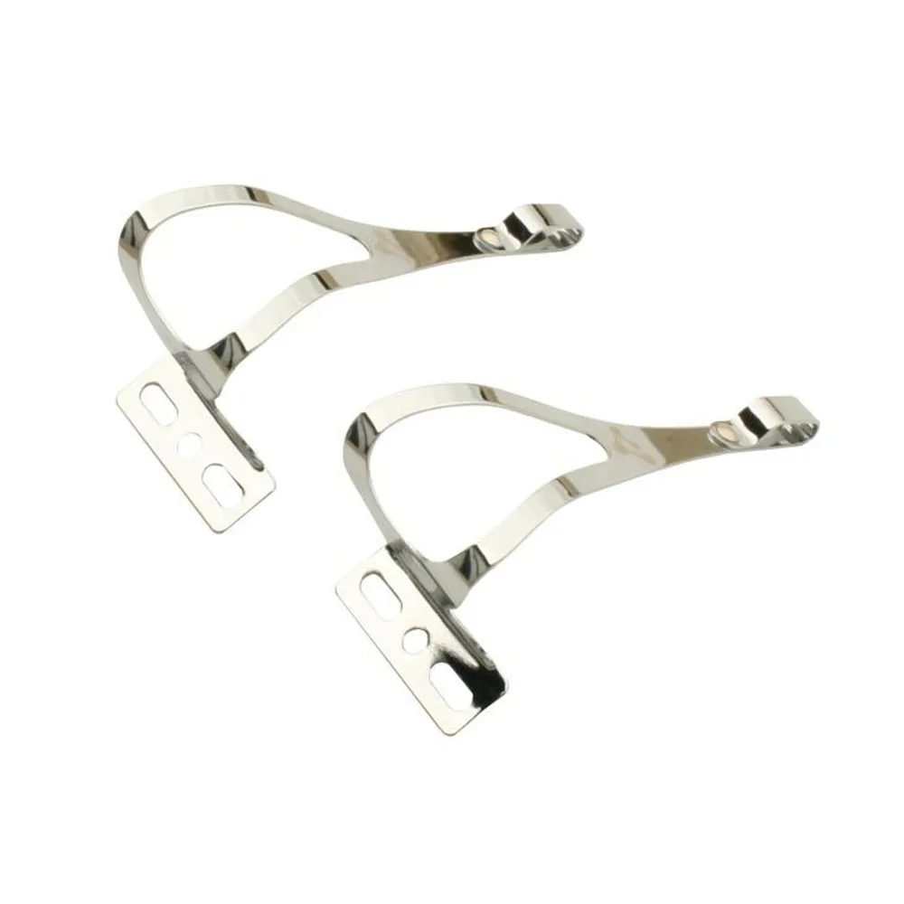 uPRISE Bikes Genetic Single Toe Clips - Chrome | Price match, 365 day return s, 18-Month Warranty, Finance Available & Free UK Delivery