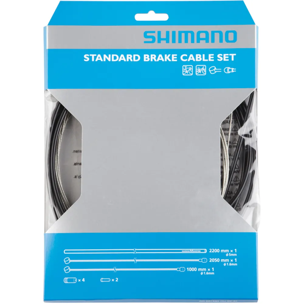 uPRISE Bikes Shimano Road/MTB Brake Cable Set - Black | Price match, 365 day return s, 18-Month Warranty, Finance Available & Free UK Delivery