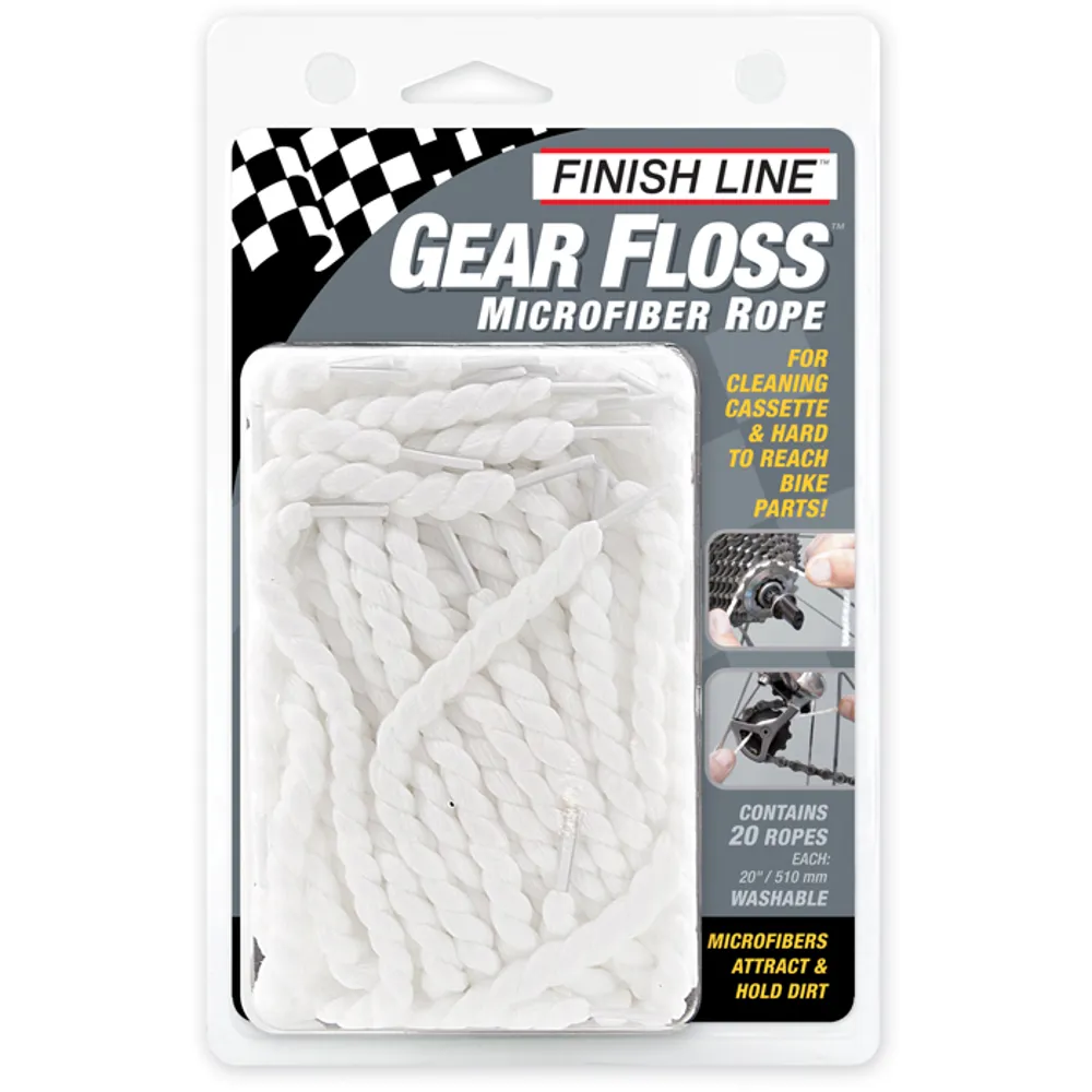 uPRISE Bikes Finish Line Gear Floss 20 Pieces Per Clam-shell - 20 Pieces Per Pack | Price match, 365 day return s, 18-Month Warranty, Finance Available & Free UK Delivery