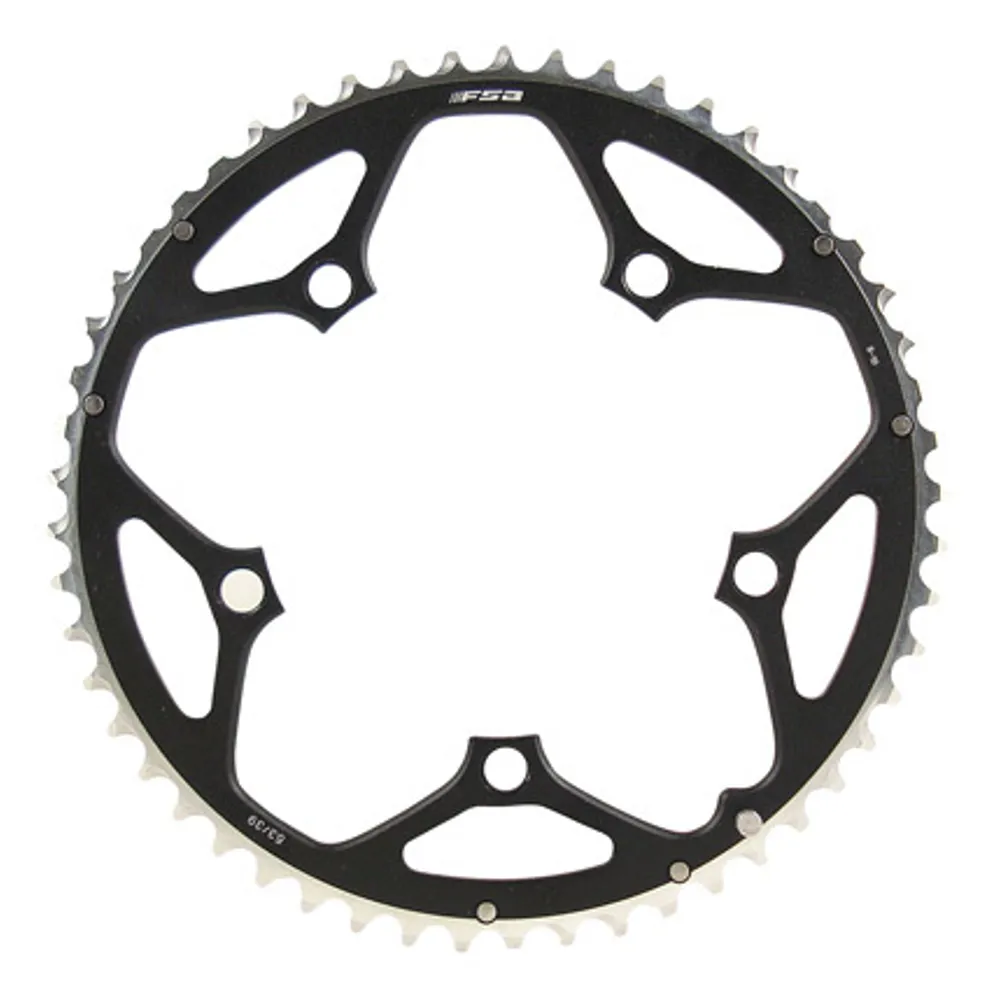 uPRISE Bikes FSA Pro Road CNC Double Chainring - Black - 2x11 110x50T 5h | Price match, 365 day return s, 18-Month Warranty, Finance Available & Free UK Delivery