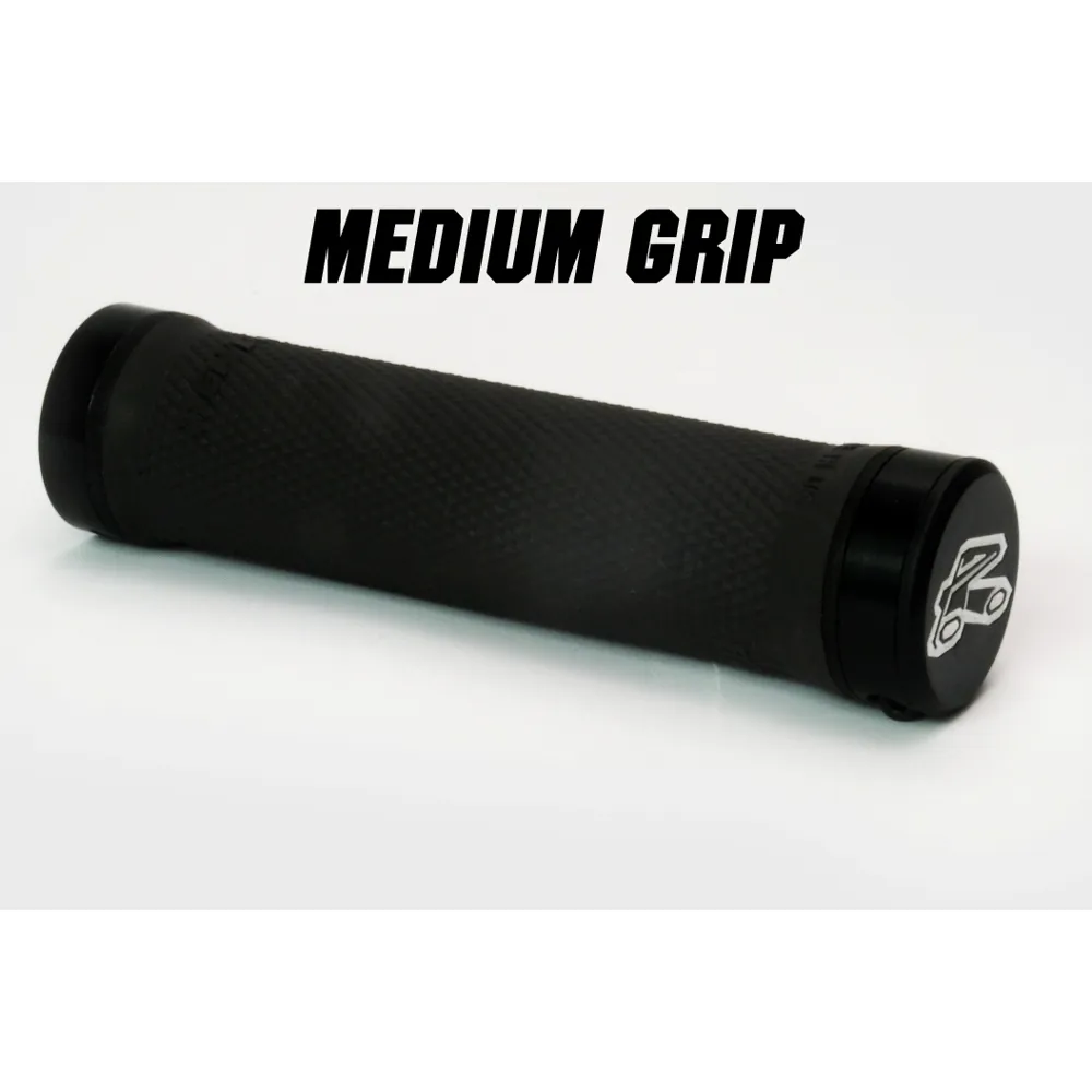 uPRISE Bikes Renthal Lock-On Grips - Med Grey - Medium Compound | Price match, 365 day return s, 18-Month Warranty, Finance Available & Free UK Delivery