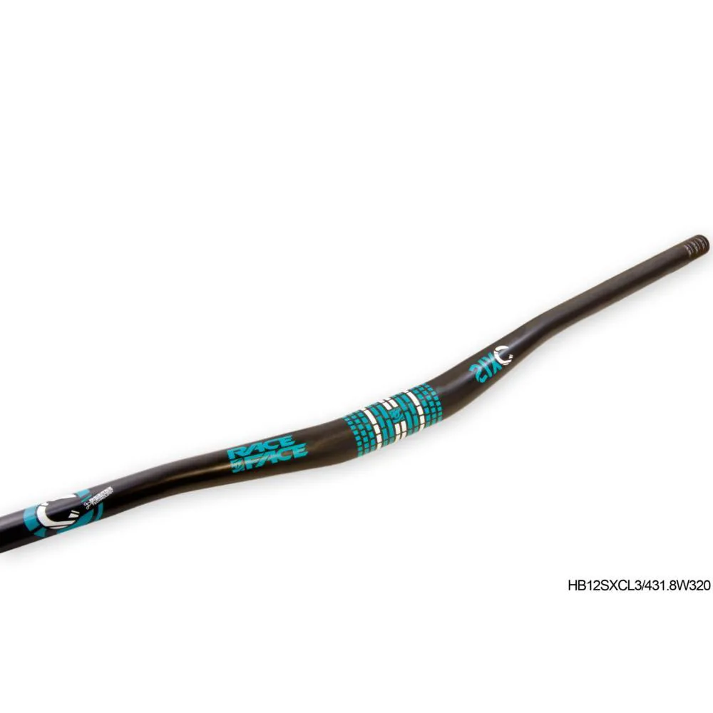 uPRISE Bikes Race Face SIXC 3/4 Riser MTB Handlebar - 31.8x785mm - Carbon/Turquoise | Price match, 365 day return s, 18-Month Warranty, Finance Available & Free UK Delivery