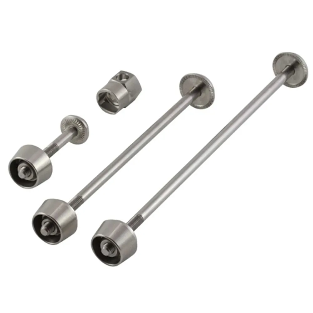 uPRISE Bikes Pitlock 3 Piece Security Skewer Set Front/Rear Wheel + Post - Silver | Price match, 365 day return s, 18-Month Warranty, Finance Available & Free UK Delivery