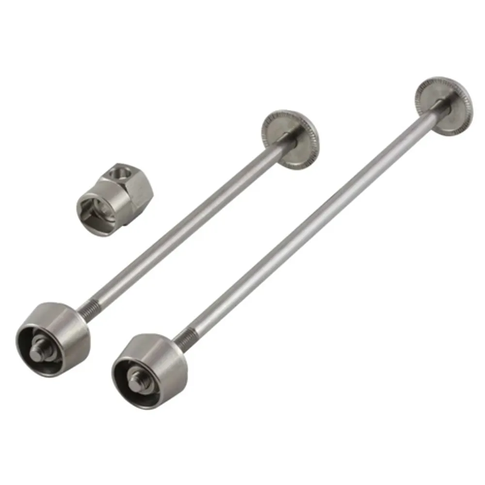 uPRISE Bikes Pitlock 2 Piece Security Skewer Set Front / Rear Wheels - Silver | Price match, 365 day return s, 18-Month Warranty, Finance Available & Free UK Delivery
