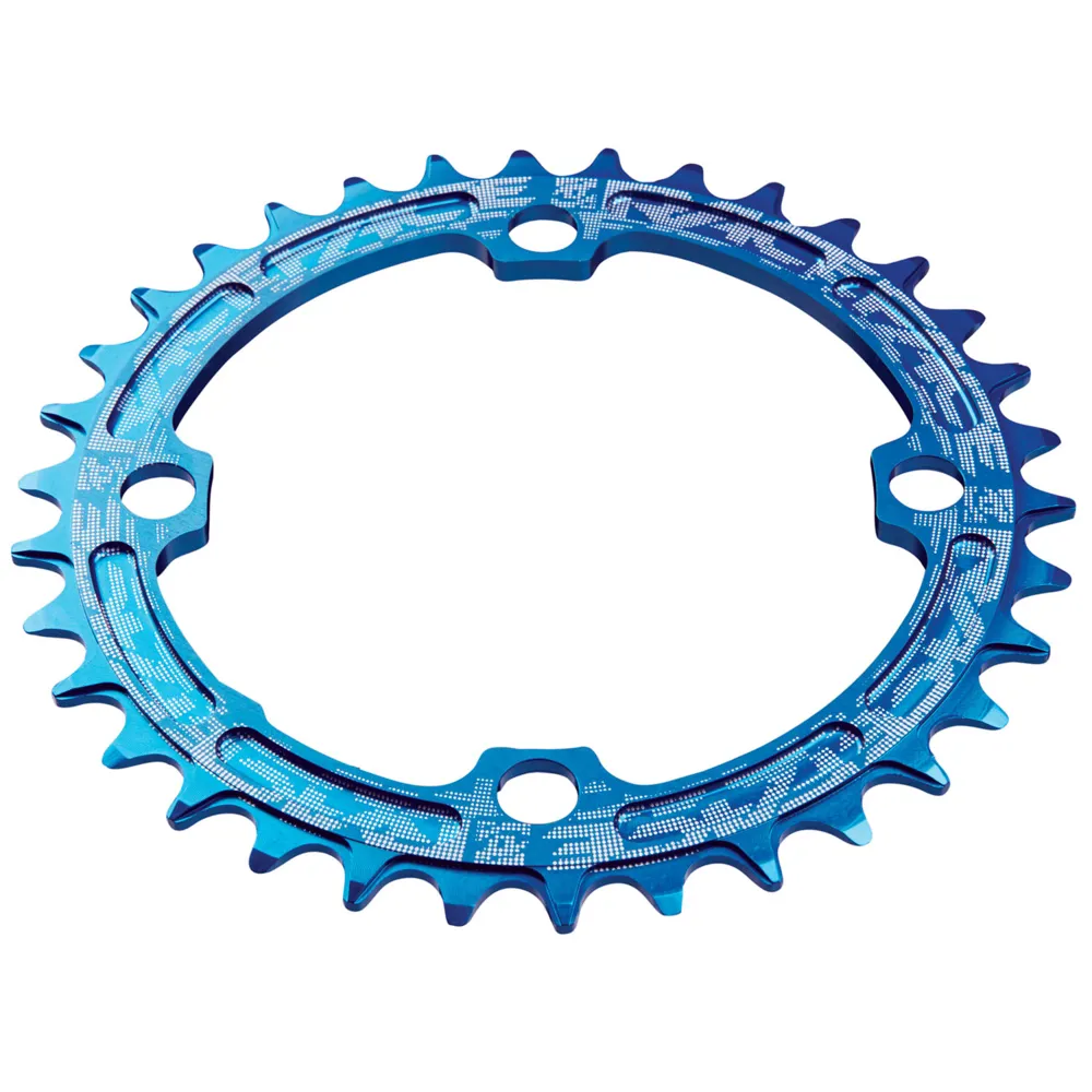 uPRISE Bikes Race Face Narrow/Wide Single Chainring - Blue - 104 x 34. | Price match, 365 day return s, 18-Month Warranty, Finance Available & Free UK Delivery