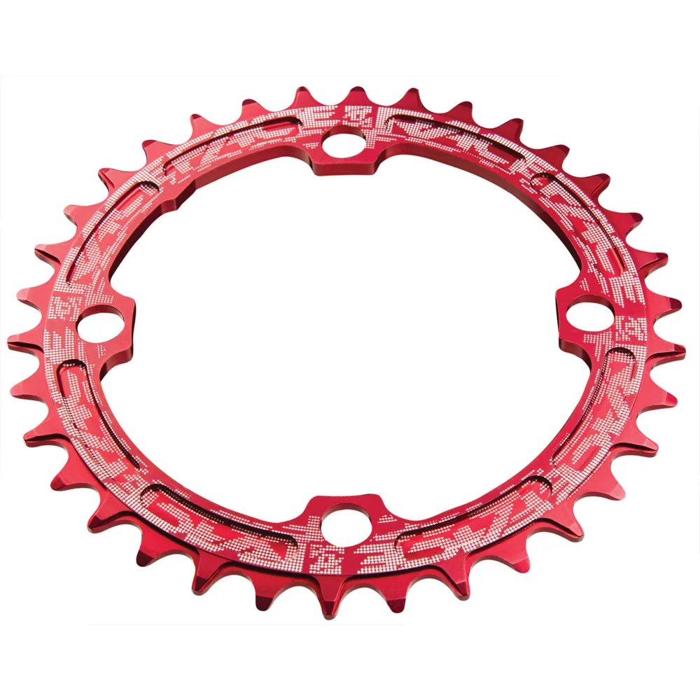 uPRISE Bikes Race Face Narrow/Wide Single Chainring - Red - 104 x 34. | Price match, 365 day return s, 18-Month Warranty, Finance Available & Free UK Delivery