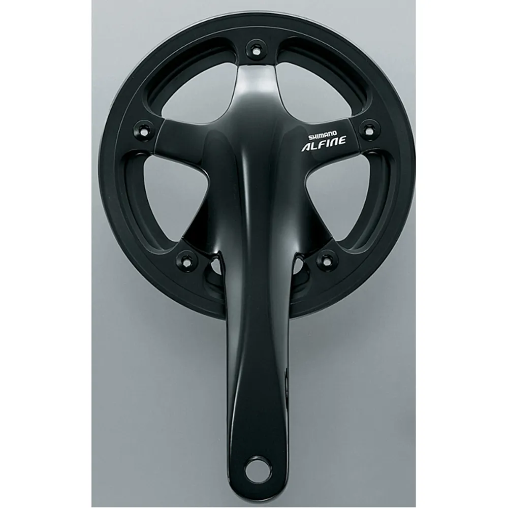 uPRISE Bikes Shimano FC-S501 Alfine 2-Piece Chainset with Single Chain Guard - Black | Price match, 365 day return s, 18-Month Warranty, Finance Available & Free UK Delivery