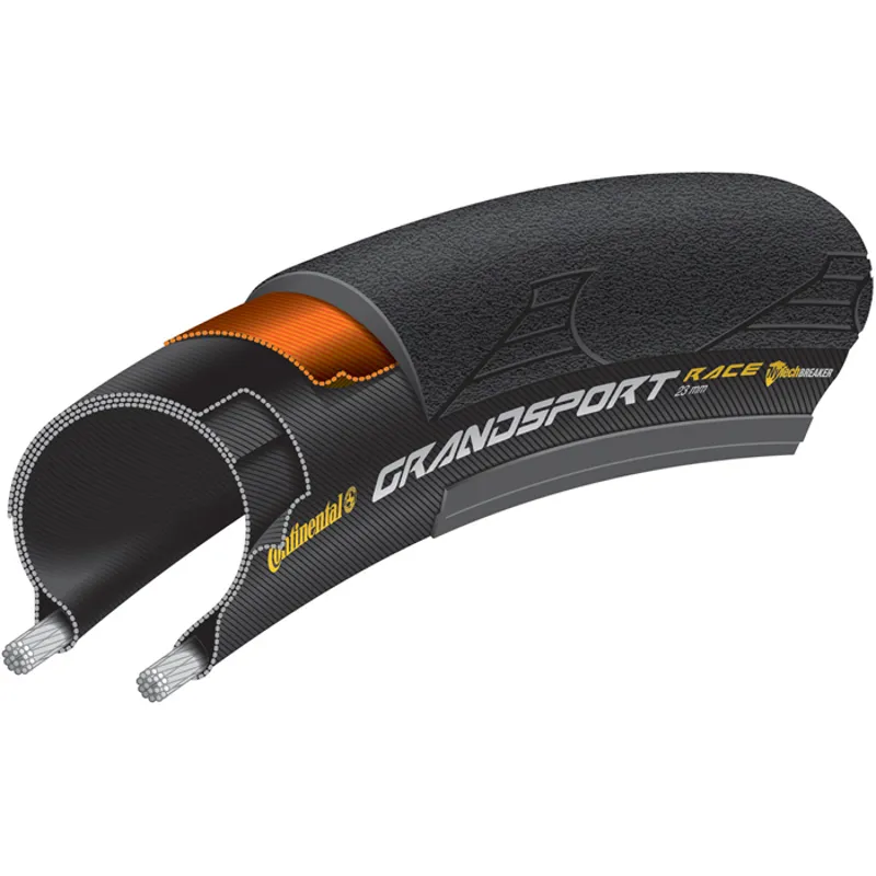 Continental Grand Sport Race Road Foldable Tyre - 700c - Black-1