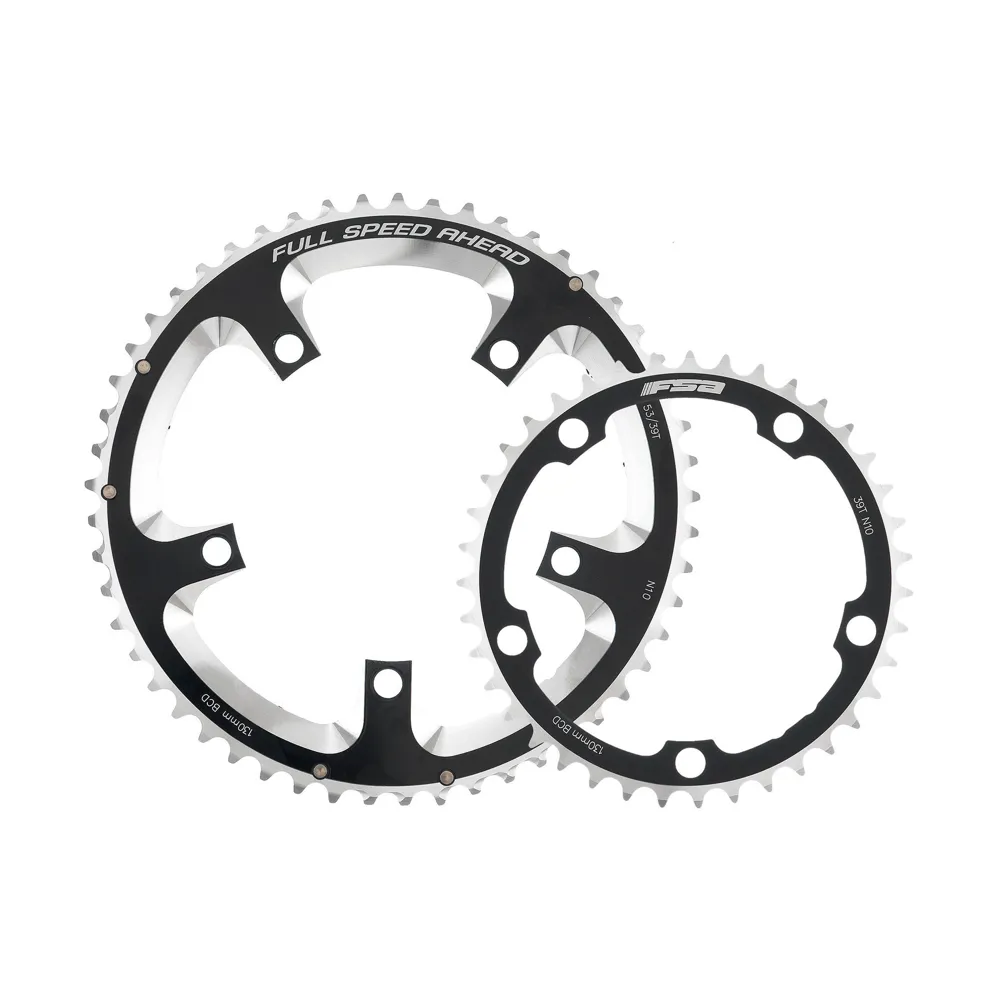 uPRISE Bikes FSA Super Road Chainring - Black - 2x11 110x52T 5h | Price match, 365 day return s, 18-Month Warranty, Finance Available & Free UK Delivery
