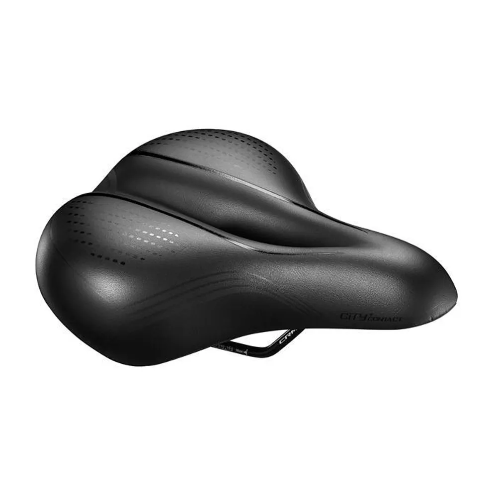 uPRISE Bikes Giant Contact City Plus Saddle - Black | Price match, 365 day return s, 18-Month Warranty, Finance Available & Free UK Delivery