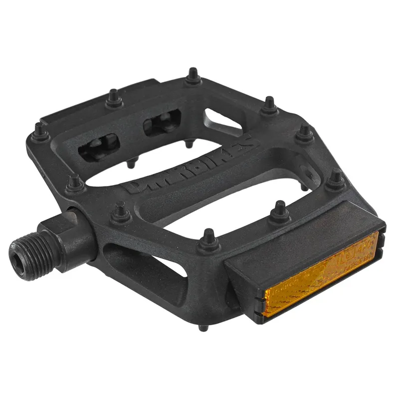 DMR V6 Plastic Flat MTB Pedal with Reflector - Black