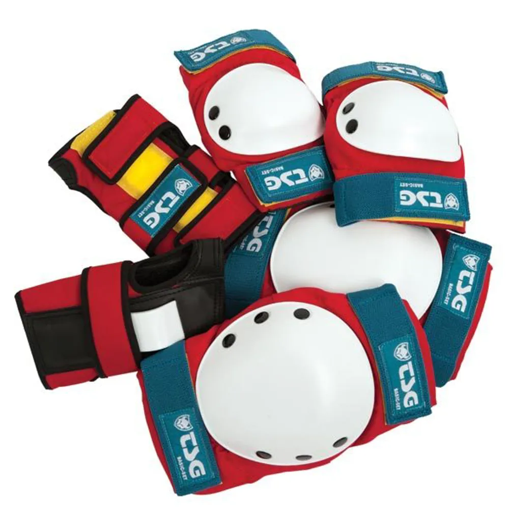 uPRISE Bikes Tsg TSG Basic Junior Elbow / Wrist / Knee Padset - Old School - Universal | Price match, 365 day return s, 18-Month Warranty, Finance Available & Free UK Delivery