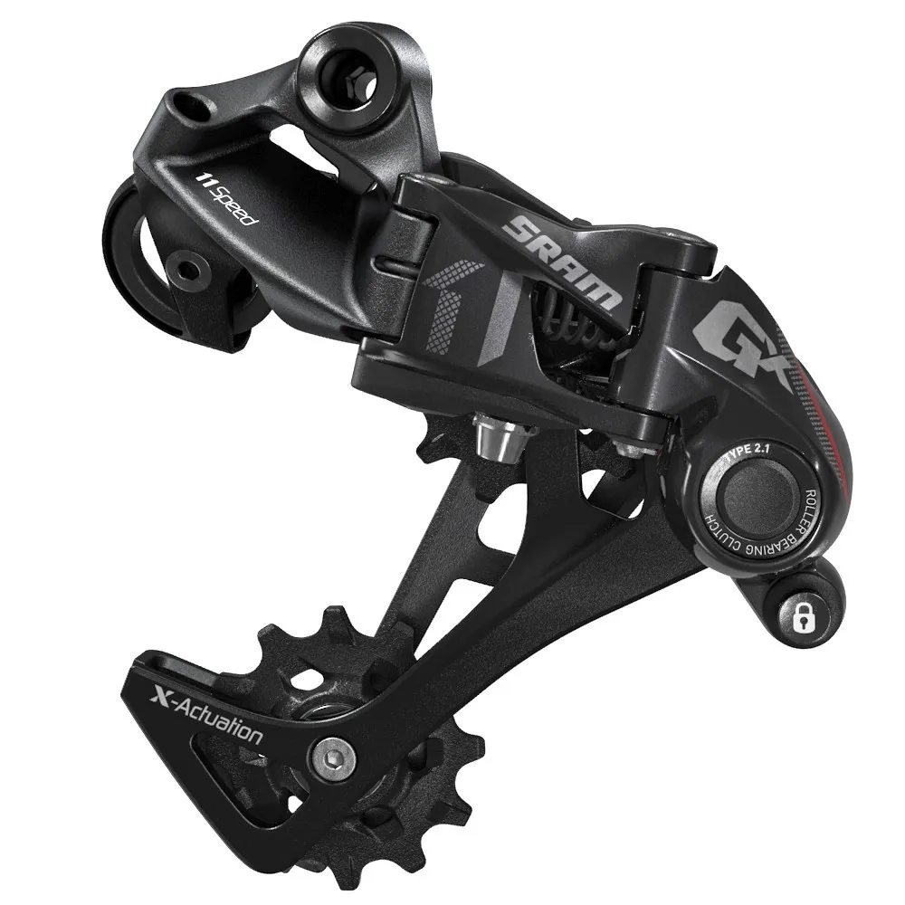 uPRISE Bikes Sram SRAM GX 1x11-Speed Long Cage Rear Derailleur - Black/Red | Price match, 365 day return s, 18-Month Warranty, Finance Available & Free UK Delivery