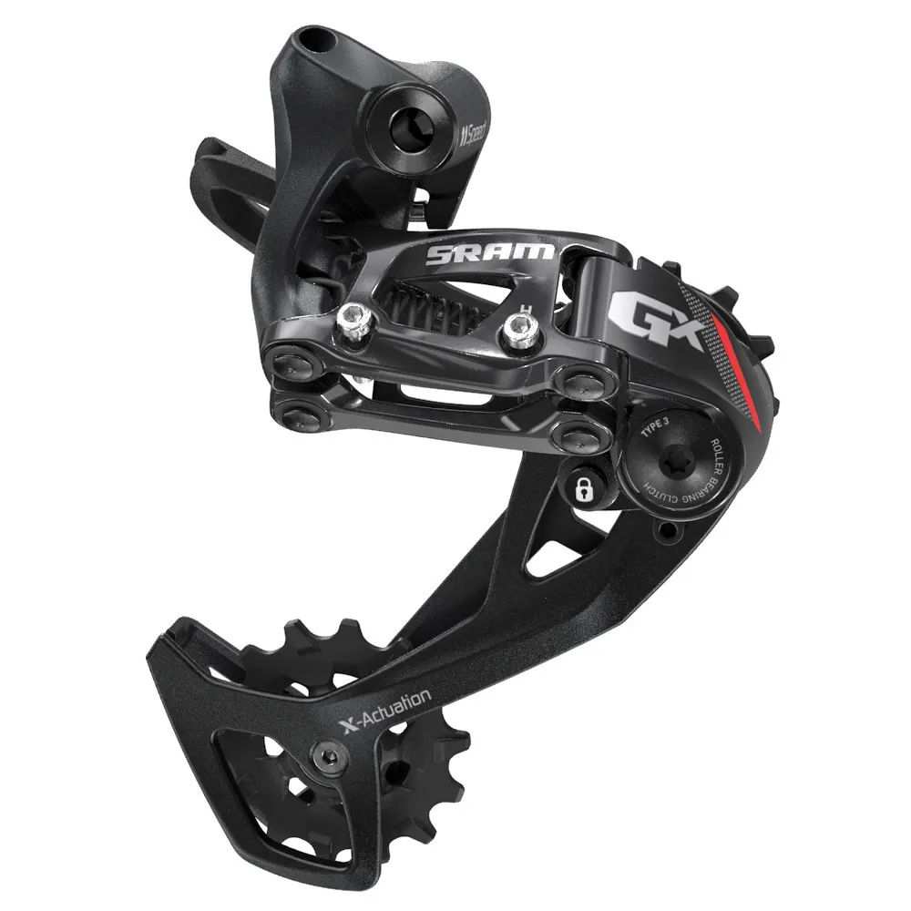uPRISE Bikes Sram GX 2x11-Speed Long Cage Rear Derailleur - Black/Red | Price match, 365 day return s, 18-Month Warranty, Finance Available & Free UK Delivery