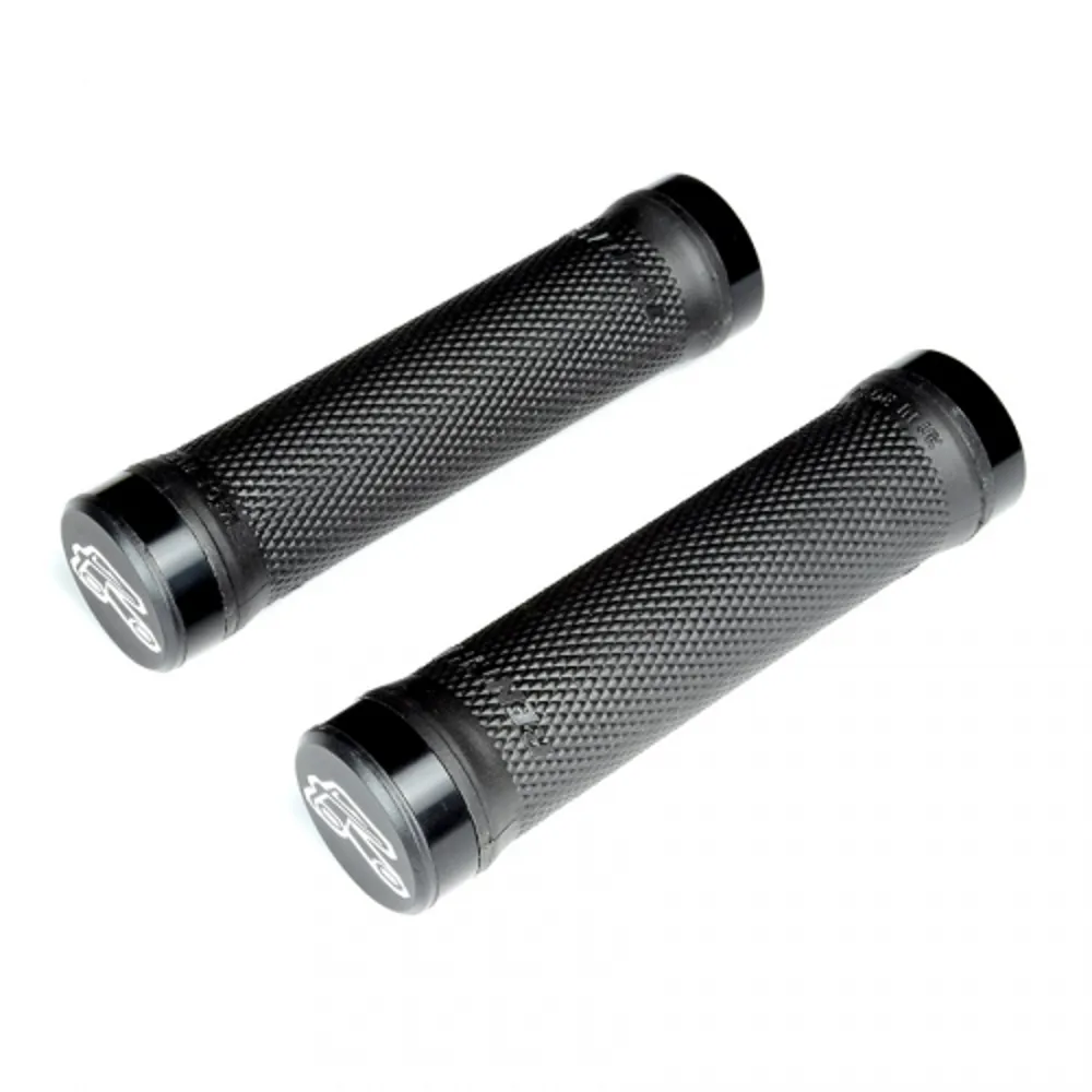 uPRISE Bikes Renthal Lock-On Grips - Black - Ultra Tacky Compound | Price match, 365 day return s, 18-Month Warranty, Finance Available & Free UK Delivery