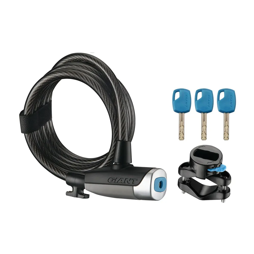 uPRISE Bikes Giant Surelock Flex Key Coil 10 Cable Lock - 10mm | Price match, 365 day return s, 18-Month Warranty, Finance Available & Free UK Delivery