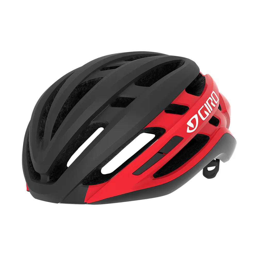 uPRISE Bikes Giro Agilis Road Helmet - Matt Black/Bright Red | Price match, 365 day return s, 18-Month Warranty, Finance Available & Free UK Delivery