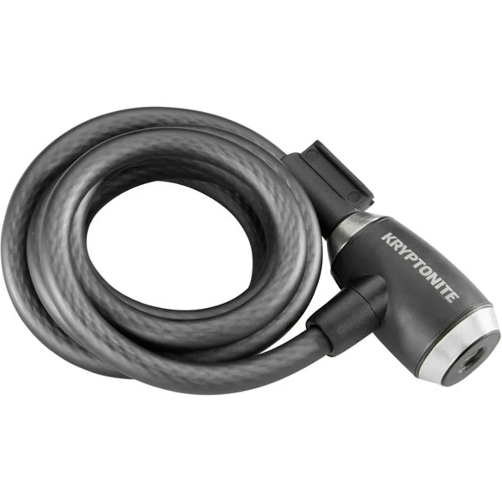 uPRISE Bikes Kryptonite Kryptoflex Key Cable Lock -12mm x180cm - Black | Price match, 365 day return s, 18-Month Warranty, Finance Available & Free UK Delivery