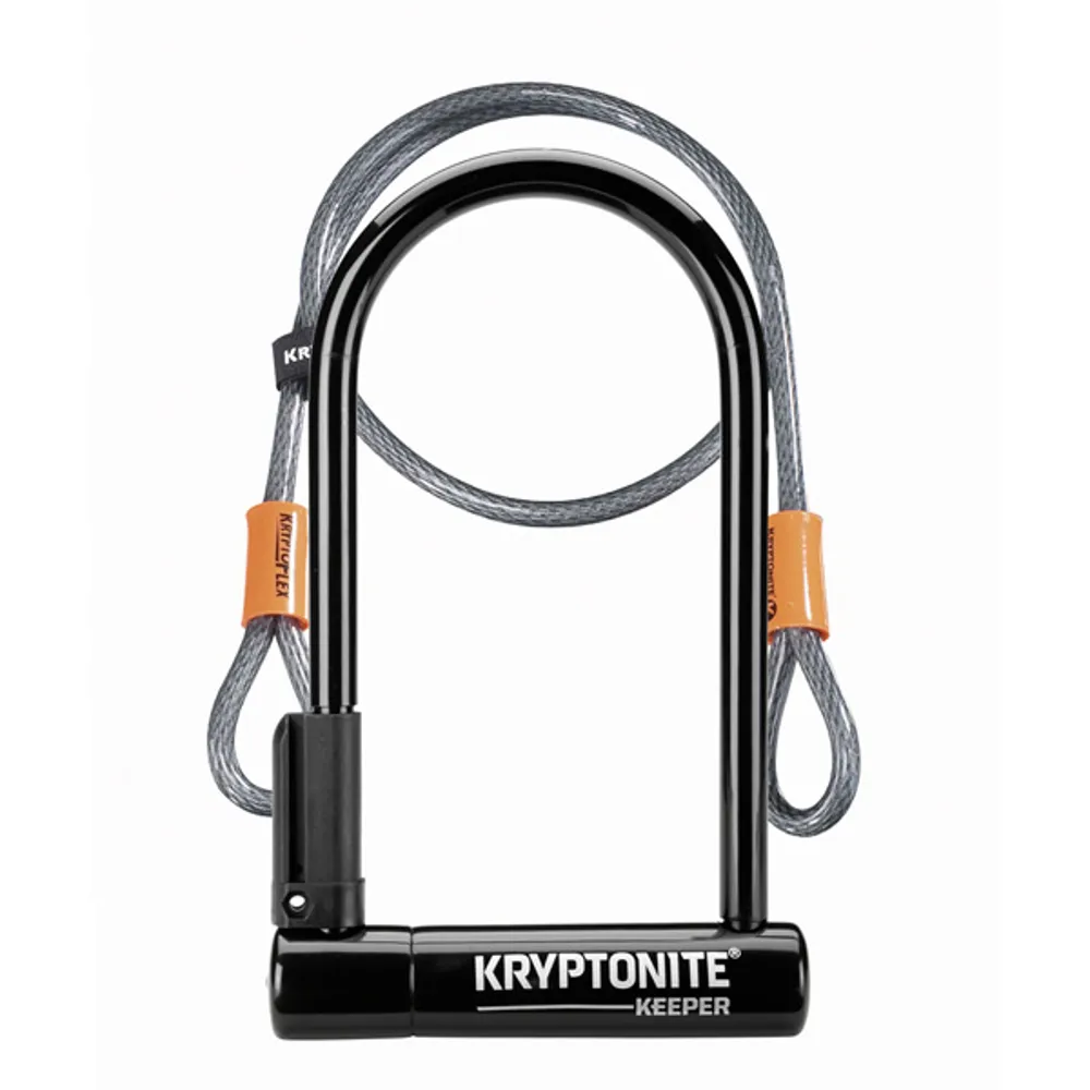 uPRISE Bikes Kryptonite Keeper 12 Standard U-Lock with 4 foot Kryptoflex Cable | Price match, 365 day return s, 18-Month Warranty, Finance Available & Free UK Delivery