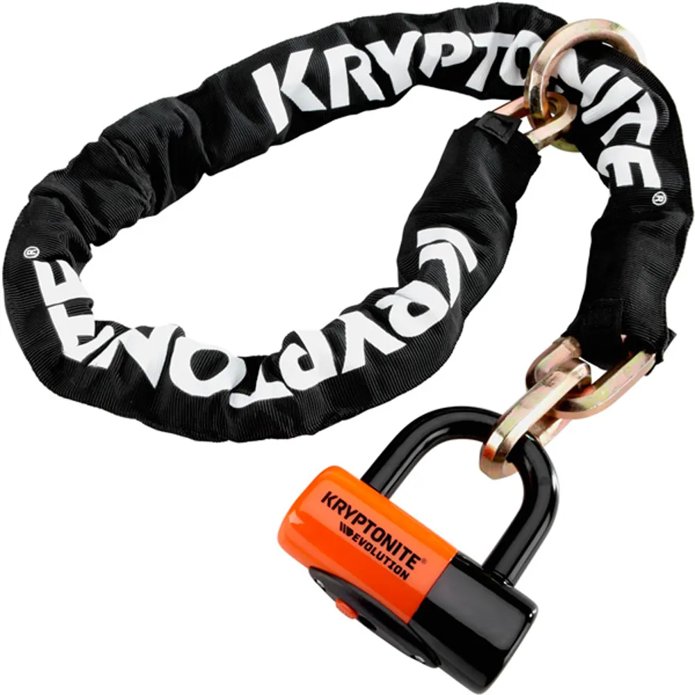uPRISE Bikes Kryptonite New York Noose 130cm Chain Lock With EV Series 4 Disc Lock | Price match, 365 day return s, 18-Month Warranty, Finance Available & Free UK Delivery