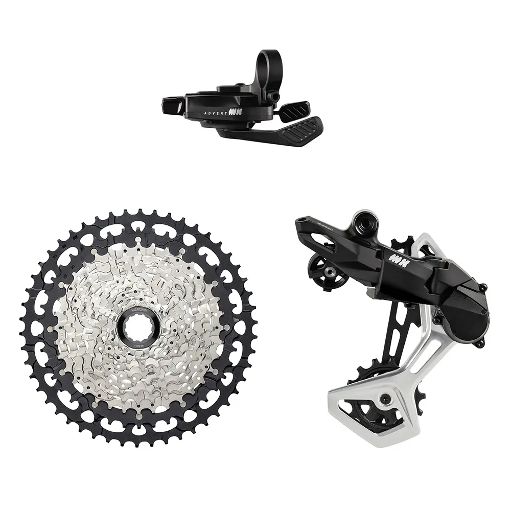 uPRISE Bikes Microshift Advent MX M7100 1X 11-Speed 11-50T MTB Groupset - Black | Price match, 365 day returns, 18-Month Warranty, Finance Available & Free UK Delivery