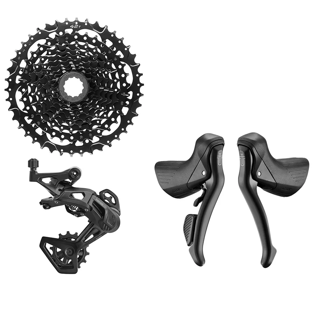 uPRISE Bikes Microshift Sword PK-67900 1x9 Speed Gravel Groupset - Black | Price match, 365 day returns, 18-Month Warranty, Finance Available & Free UK Delivery