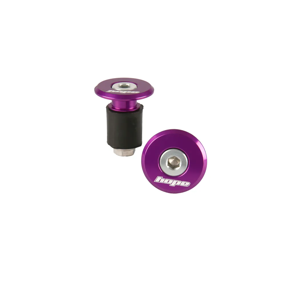 uPRISE Bikes Hope Grip Doctor Bar End Plugs - Pair - Purple | Price match, 365 day return s, 18-Month Warranty, Finance Available & Free UK Delivery