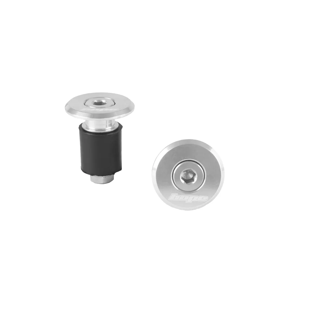 uPRISE Bikes Hope Grip Doctor Bar End Plugs - Pair - Silver | Price match, 365 day return s, 18-Month Warranty, Finance Available & Free UK Delivery