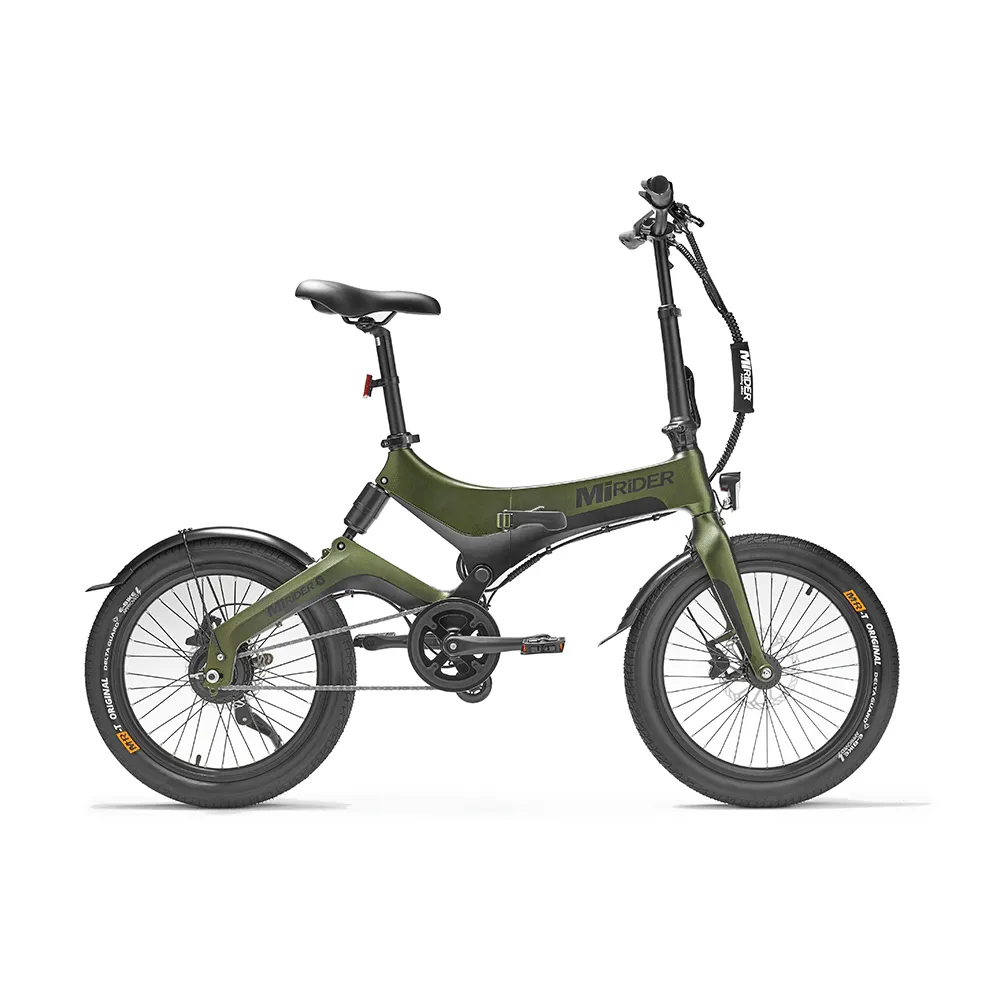 uPRISE Bikes Mirider MiRider One 20w Folding Electric Bike - Aurora Green | Price match, 365 day return s, 18-Month Warranty, Finance Available & Free UK Delivery