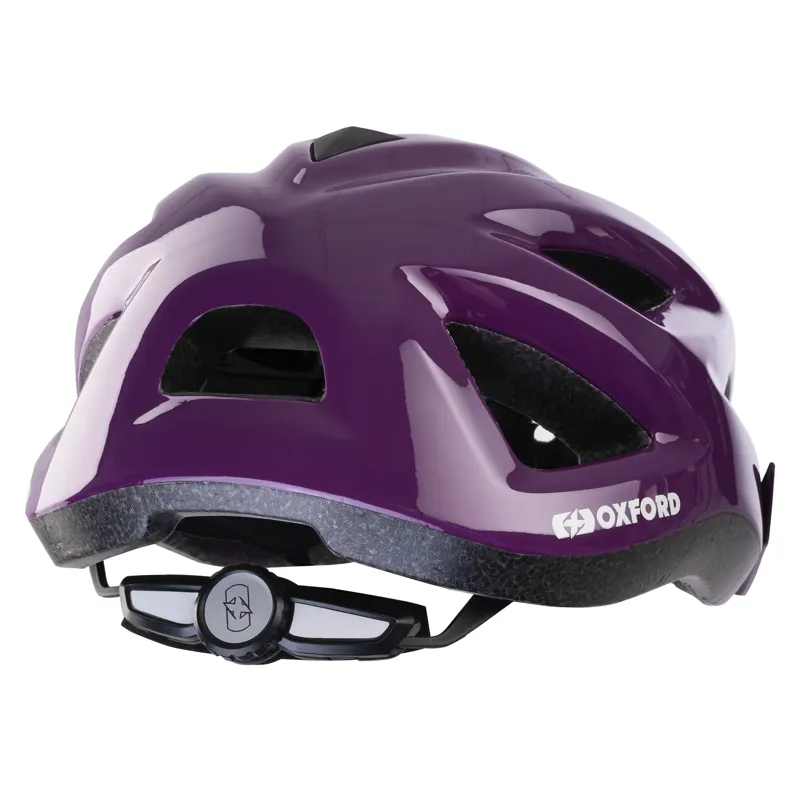 Oxford Helio Junior Helmet - 52-57cm - Gloss Purple-1