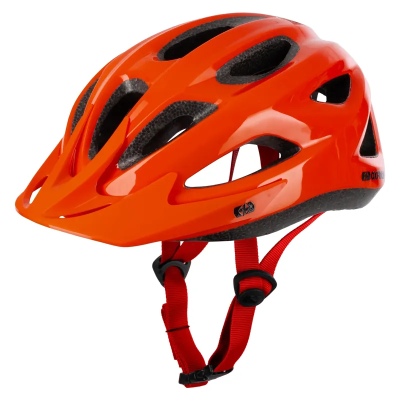 Oxford Helio Junior Helmet - 52-57cm - Gloss Orange