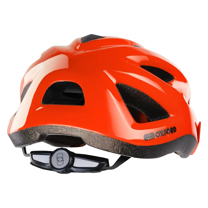 Oxford Helio Junior Helmet - 52-57cm - Gloss Orange-1